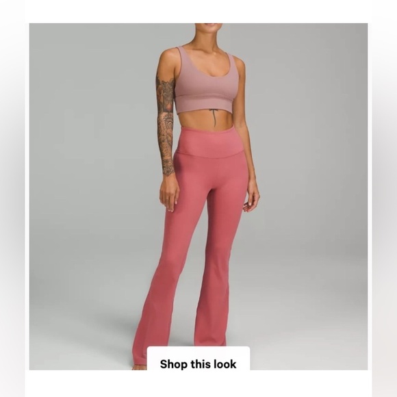 lululemon athletica Pants - lululemon Groove super High-Rise Flare Brier Rose size 4